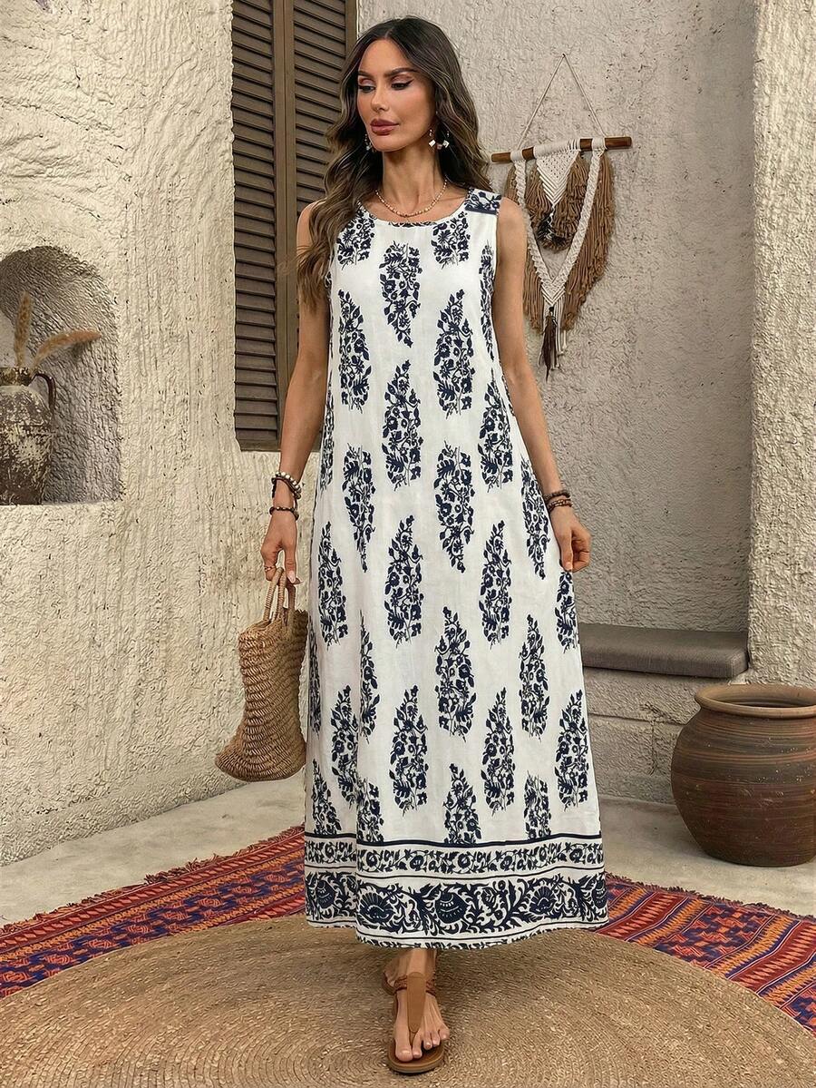 Vestido Ravena Midi Estampado