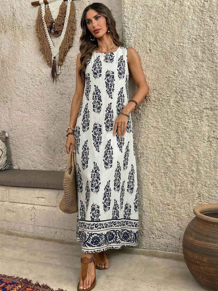 Vestido Ravena Midi Estampado