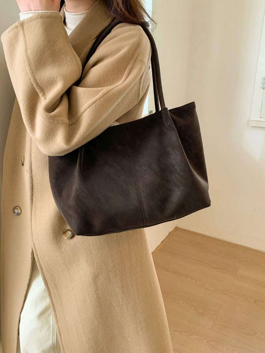 Bolsa Tote Siena Fosca com Contraste