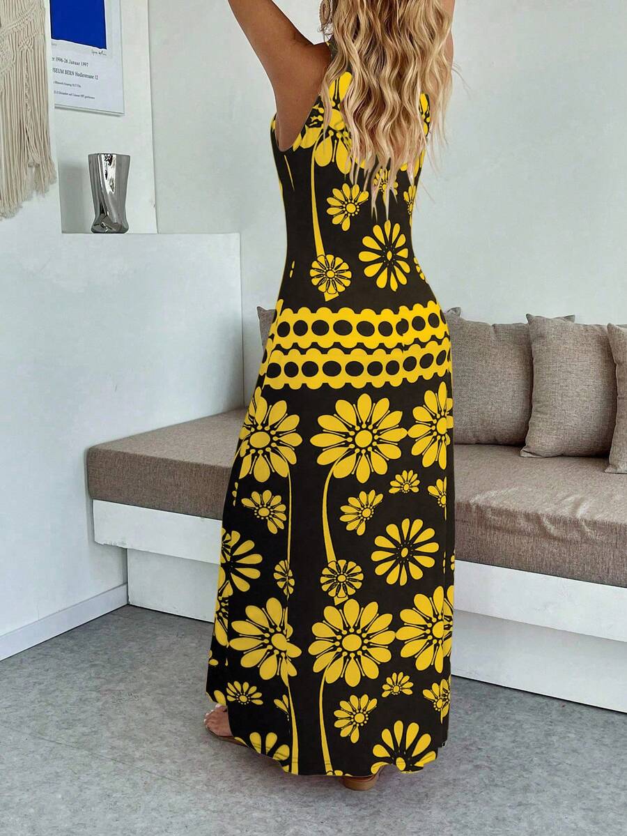 Vestido Aurora Longo Floral