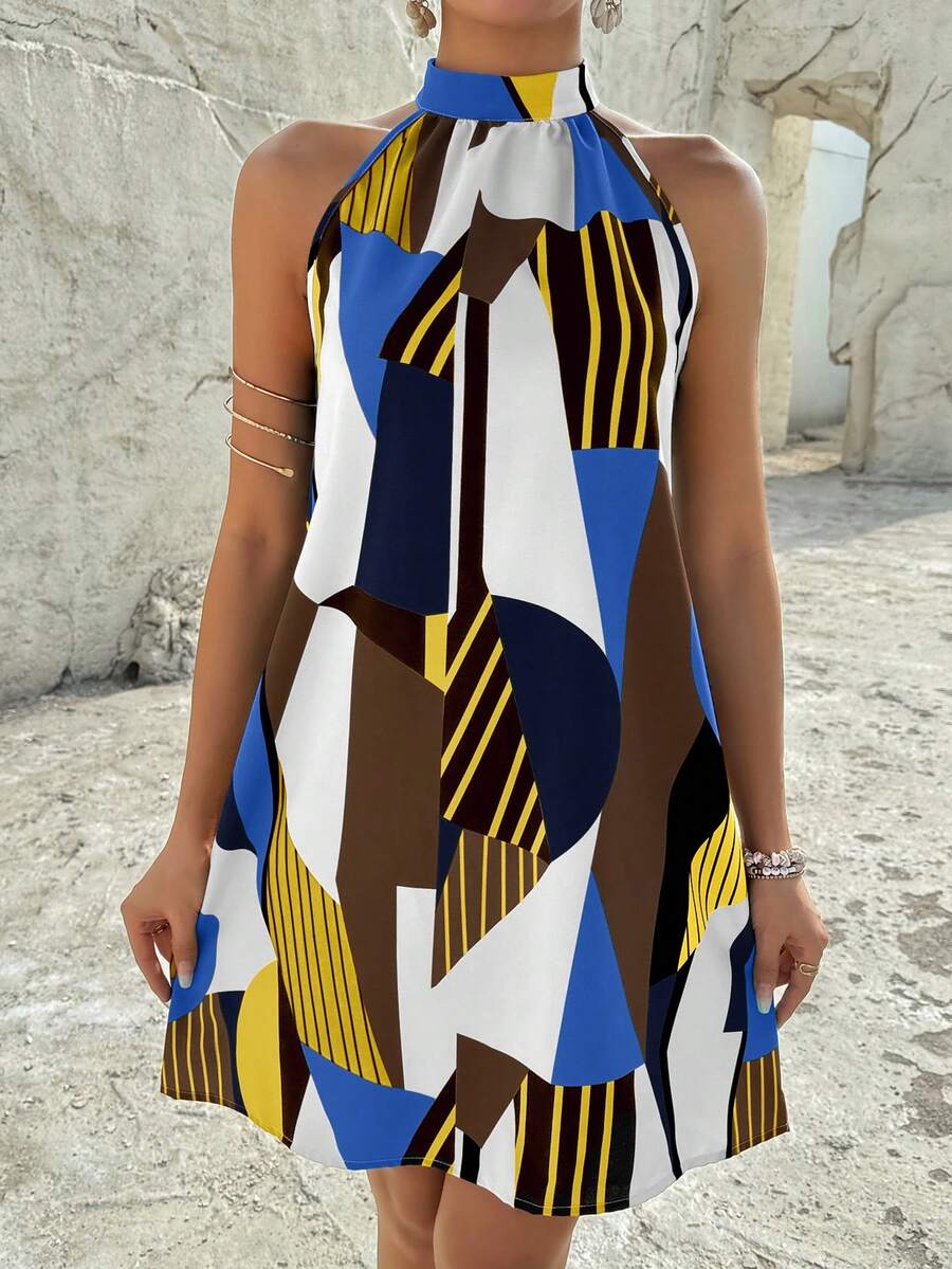 Vestido Céline Geométrico Flow