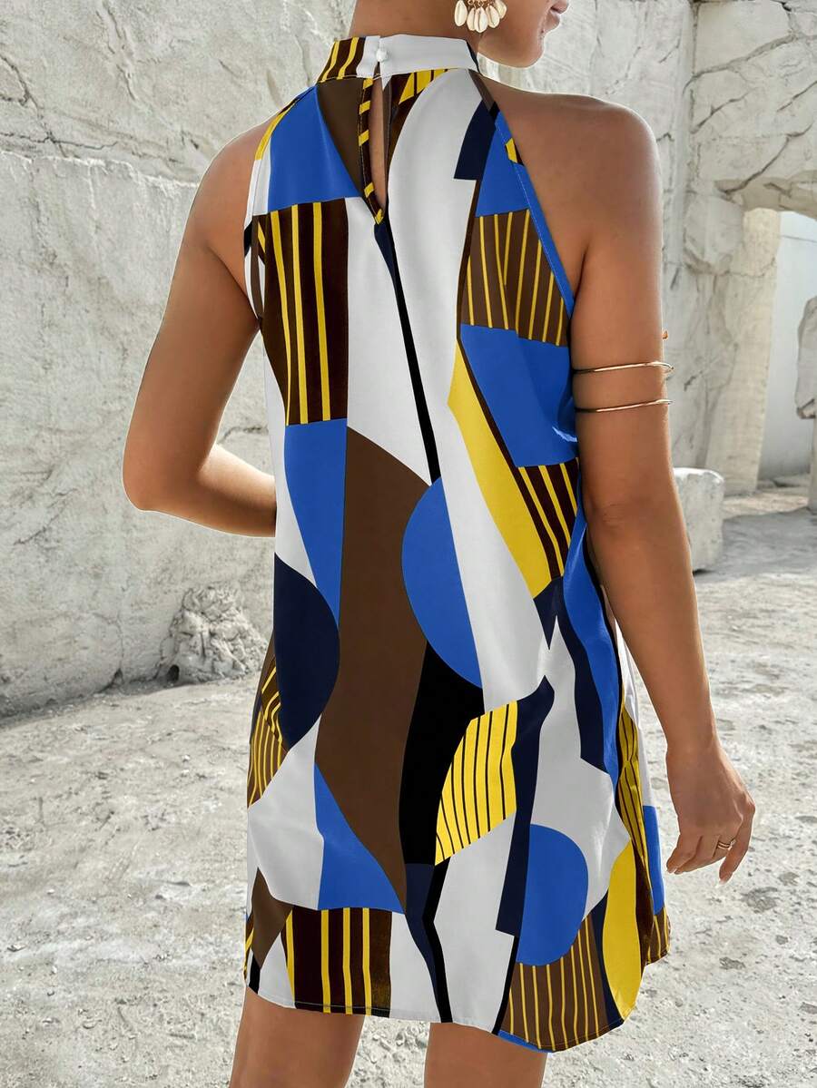 Vestido Céline Geométrico Flow