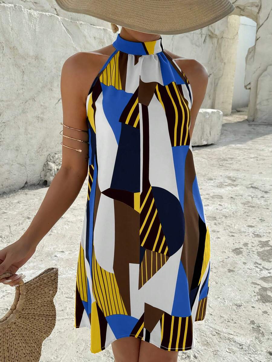 Vestido Céline Geométrico Flow