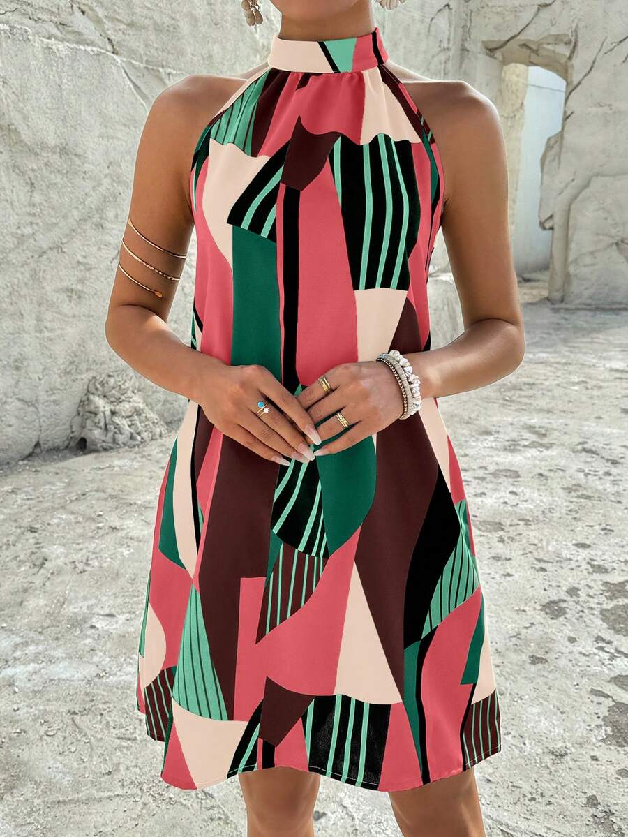 Vestido Céline Geométrico Flow