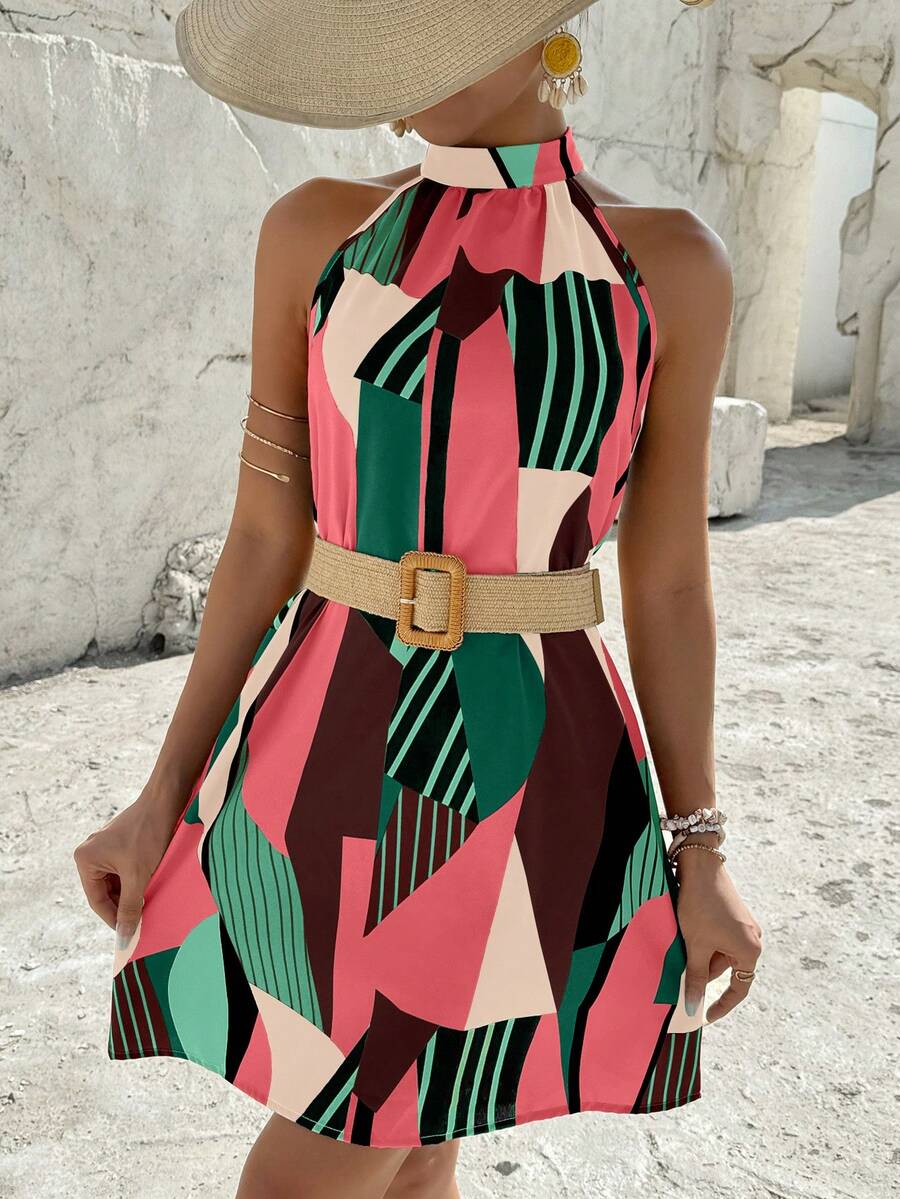 Vestido Céline Geométrico Flow