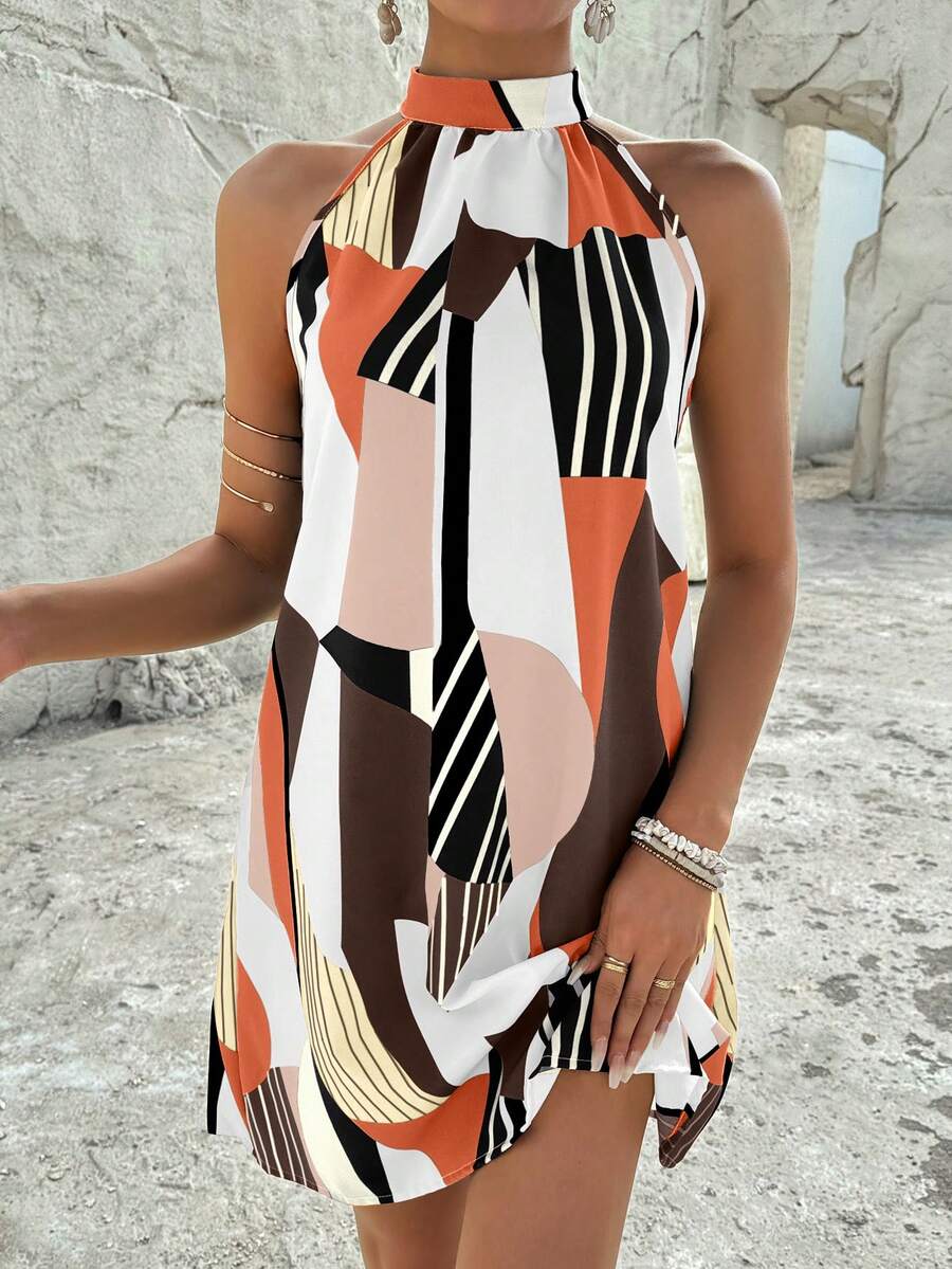 Vestido Céline Geométrico Flow