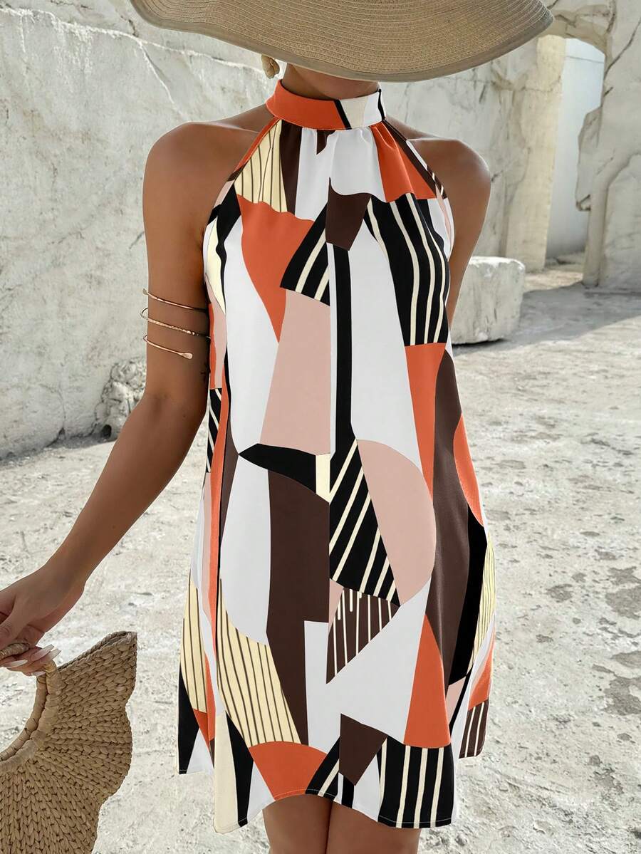 Vestido Céline Geométrico Flow