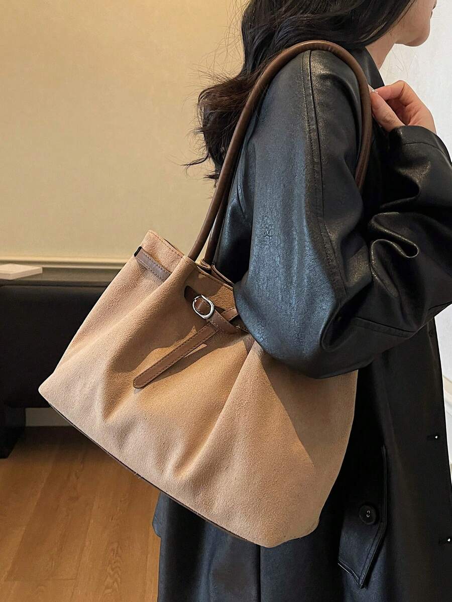 Bolsa Tote Siena Fosca com Contraste