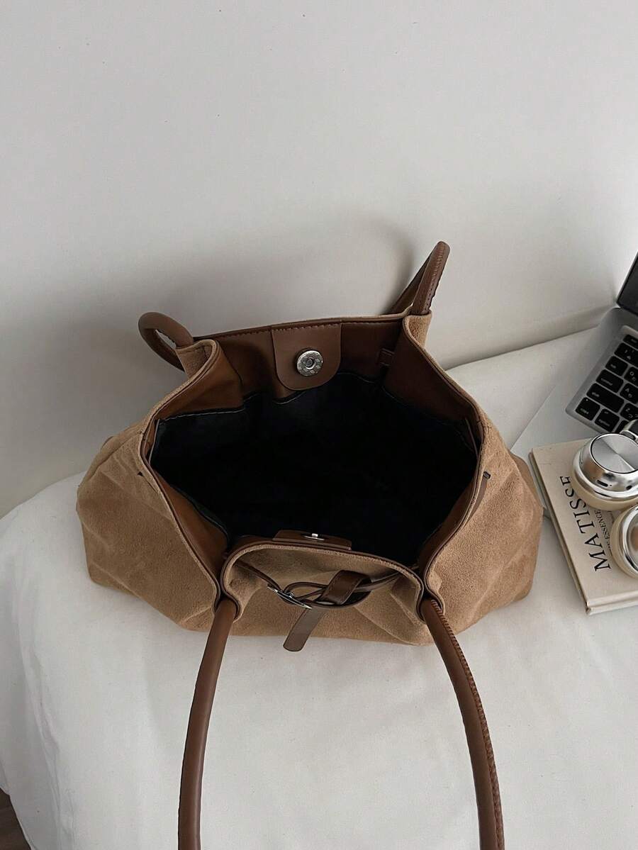 Bolsa Tote Siena Fosca com Contraste