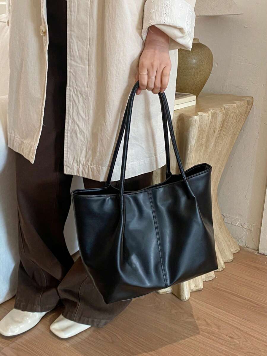 Bolsa Tote Siena Fosca com Contraste