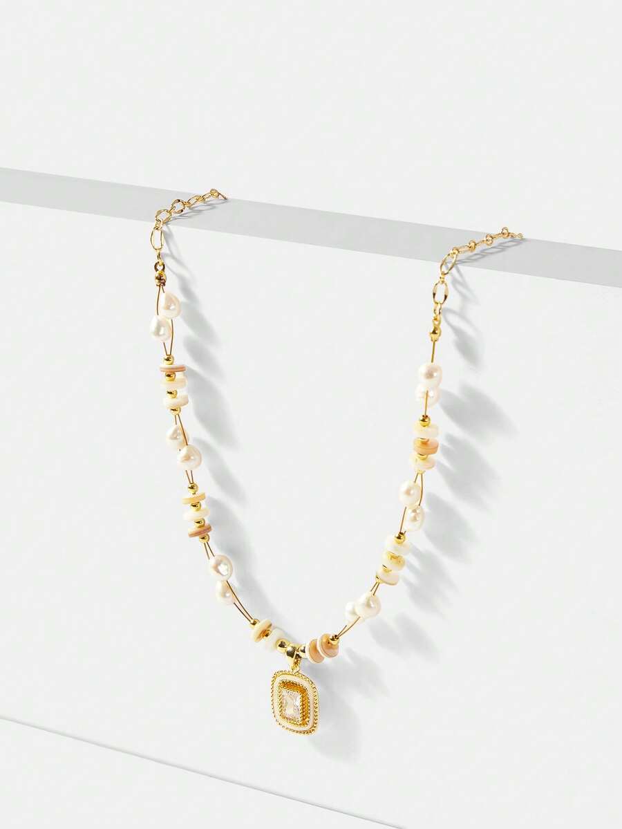 Colar Royale Cristal Banhado em Ouro 18K