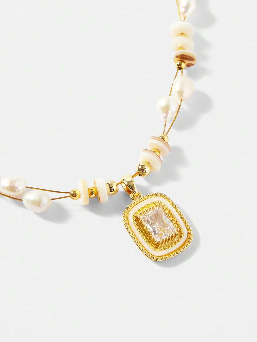 Colar Royale Cristal Banhado em Ouro 18K