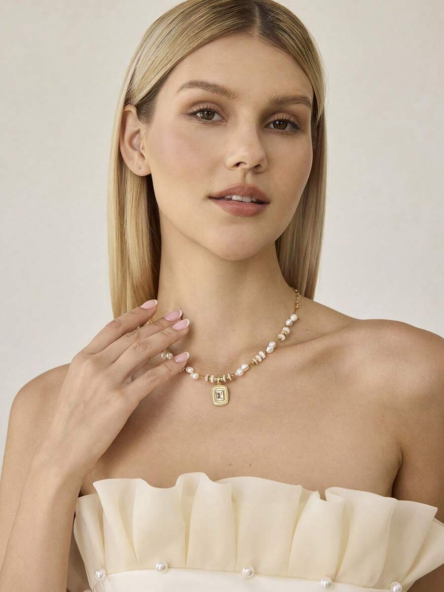 Colar Royale Cristal Banhado em Ouro 18K