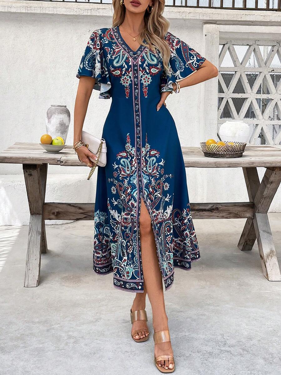 Vestido Camila com Botões Frontais