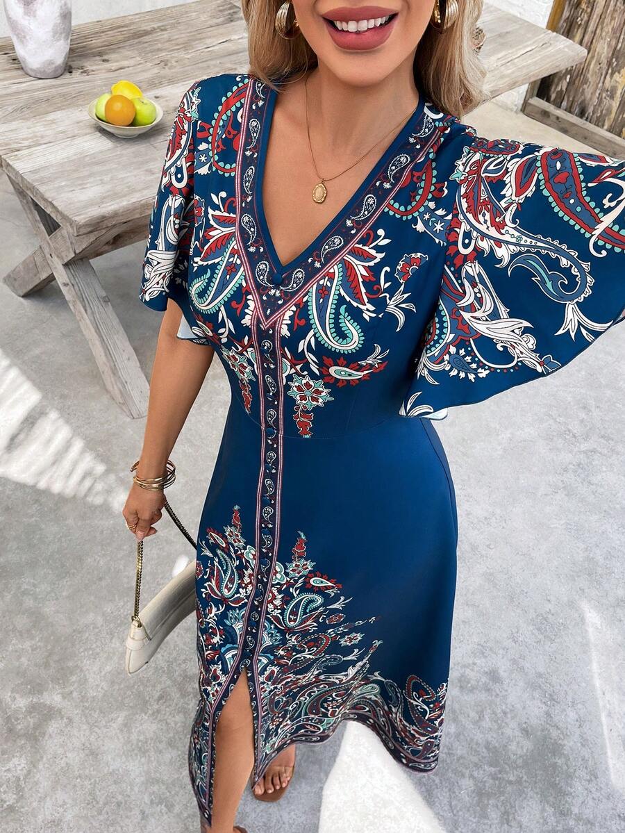 Vestido Camila com Botões Frontais