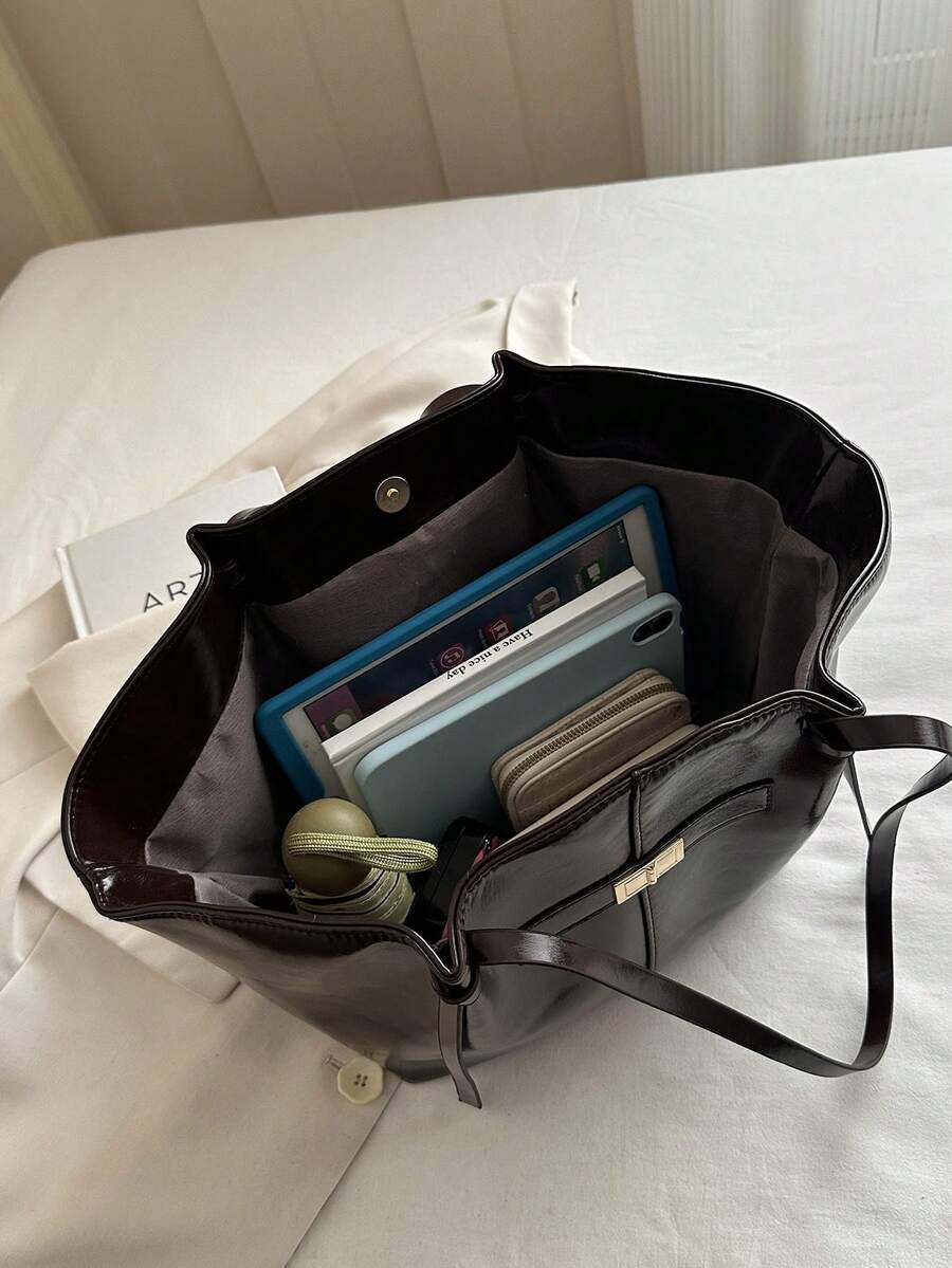Bolsa Tote Firenze Grande com Ferragem