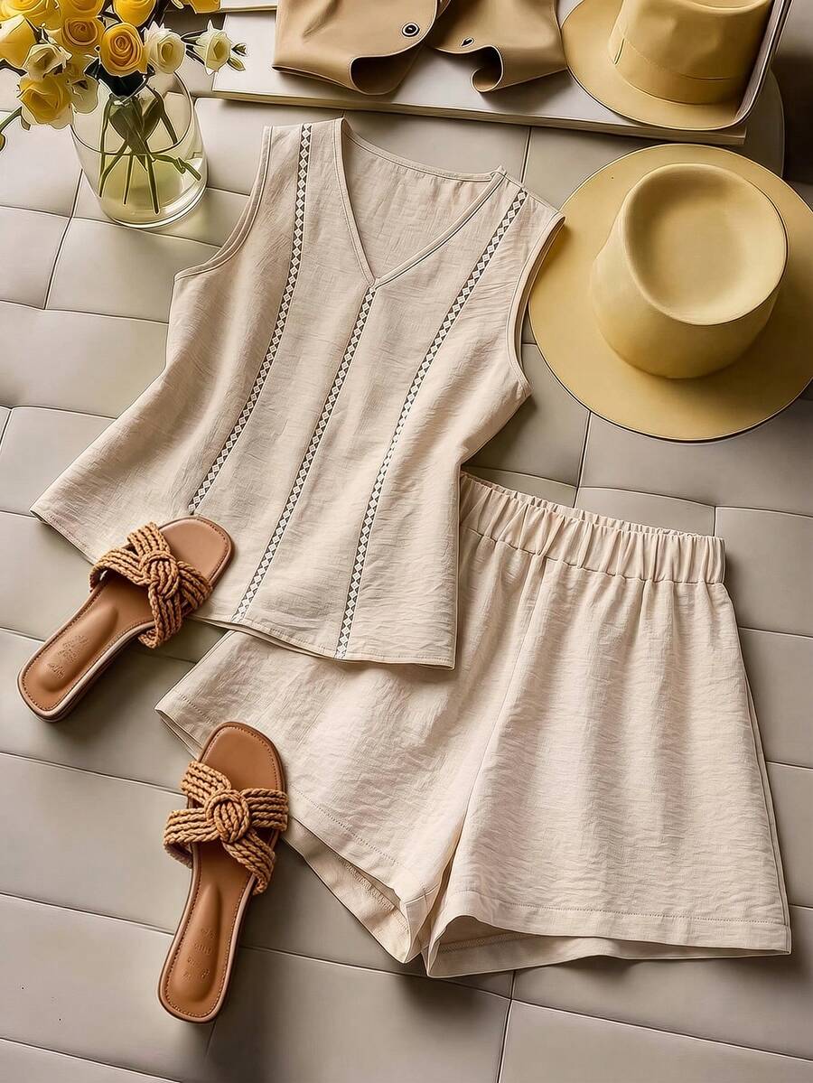 Conjunto Bambu Sofia Regata e Shorts Soltos