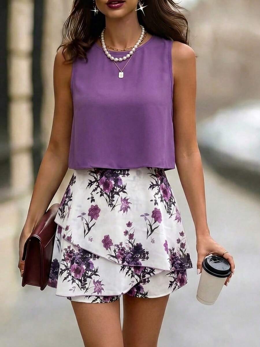 Conjunto Verão Rafaela Regata e Shorts