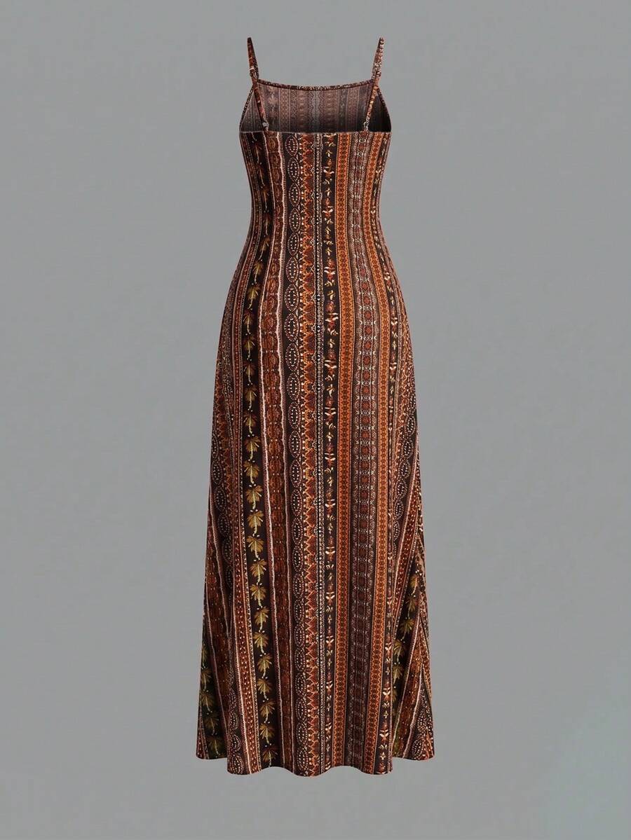 Vestido Praia Vintage Lorena Fenda Alta