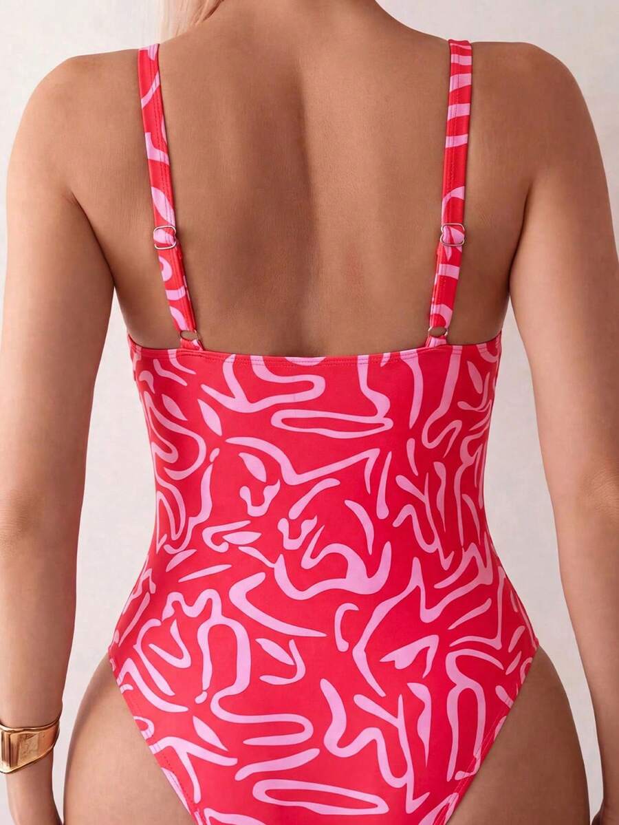 Maiô Elegance Detalhe Metálico em U