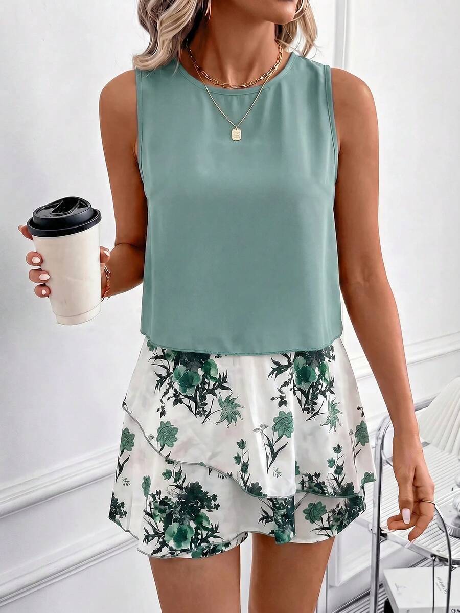 Conjunto Verão Rafaela Regata e Shorts