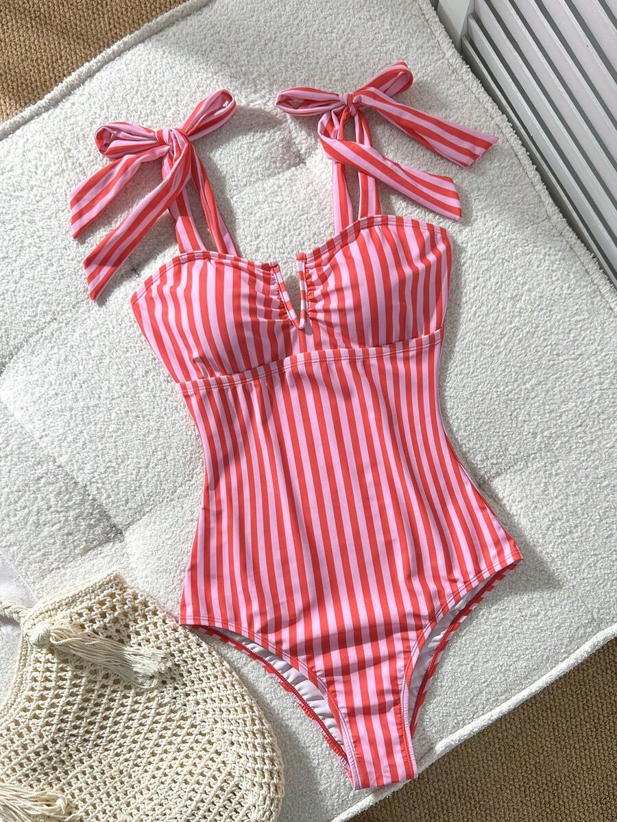 Maiô Monokini Alana Alça Fina com Nó