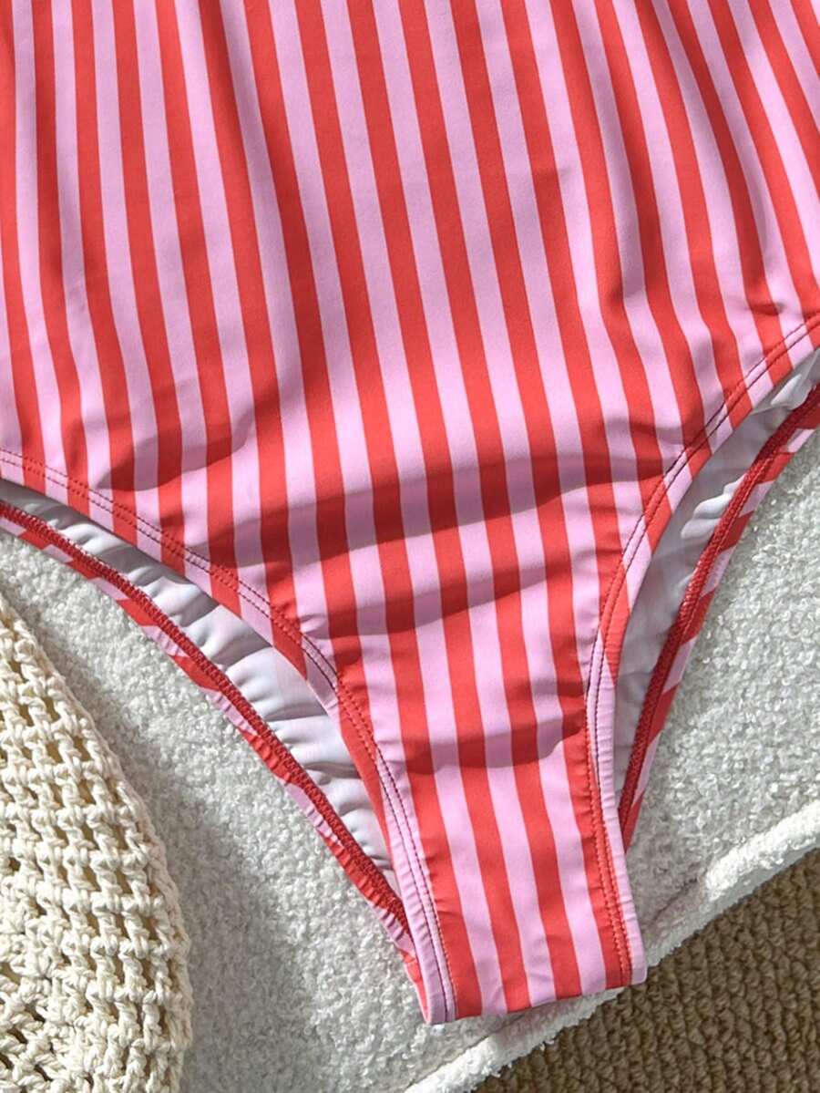 Maiô Monokini Alana Alça Fina com Nó