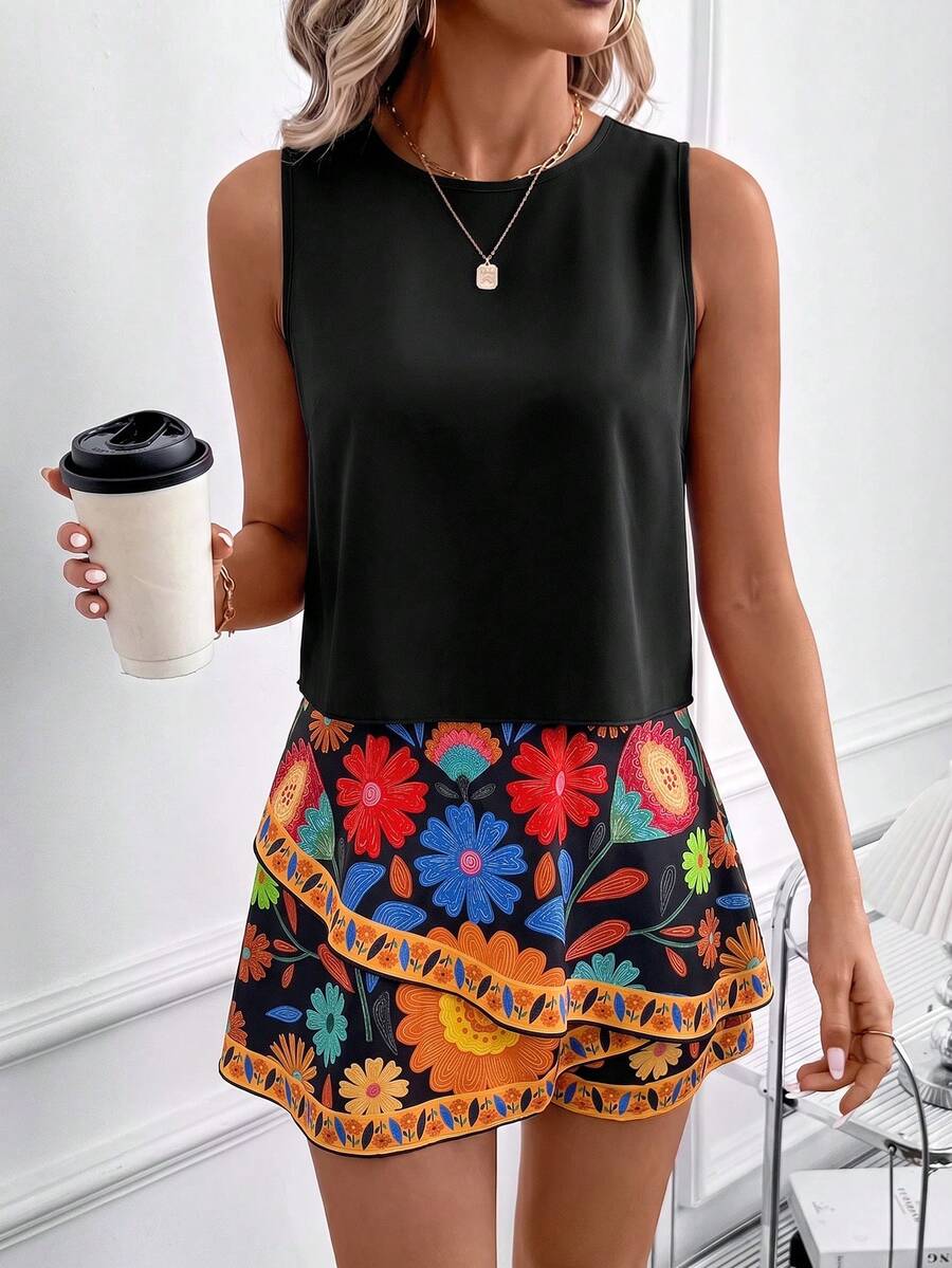 Conjunto Verão Rafaela Regata e Shorts